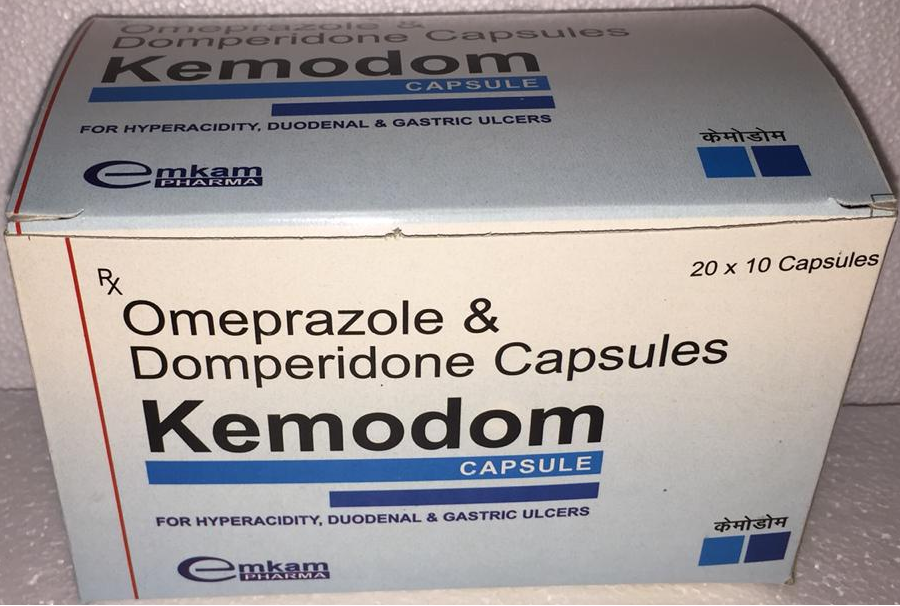 KEMODOM CAPSULES (Omeprazole and Domperidone Capsules I.P.)