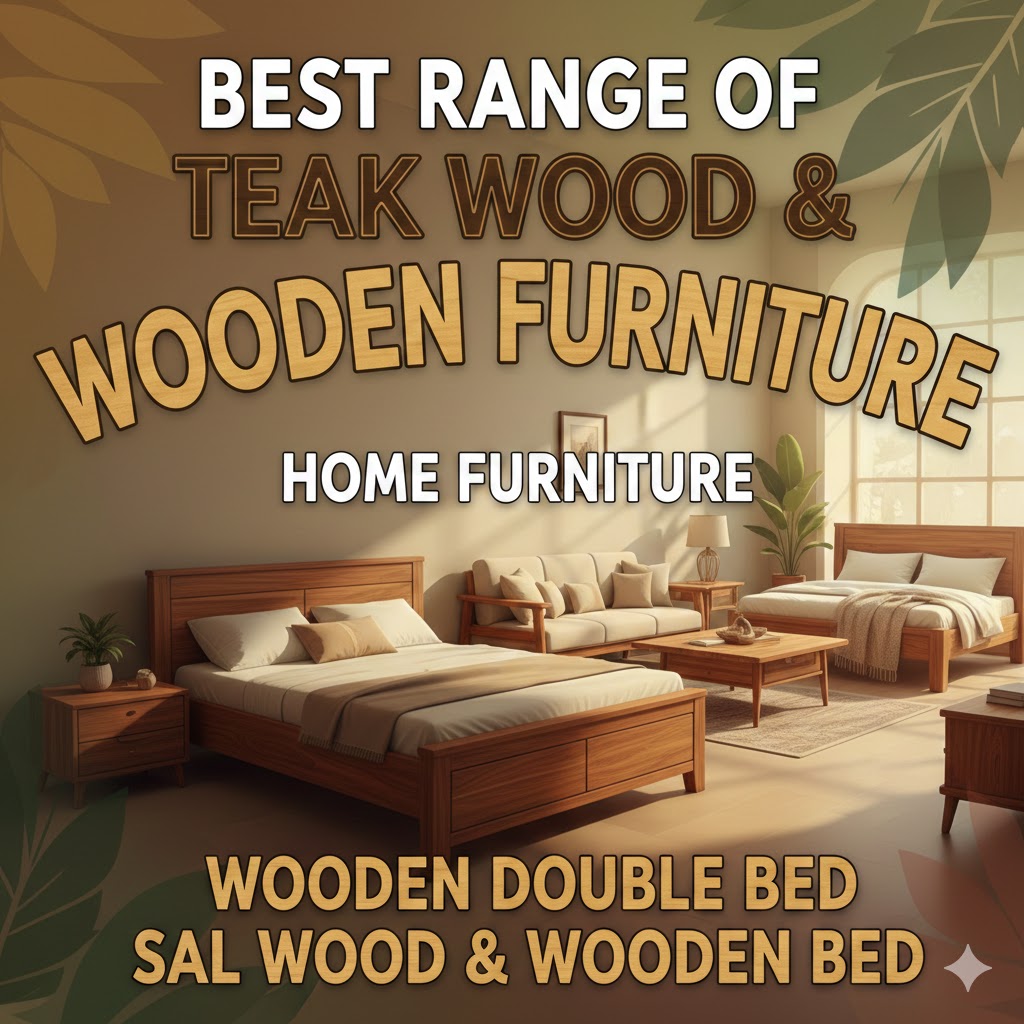 teak wood, wooden furniture, home furniture, wooden double bed, sal wood & wooden bed 