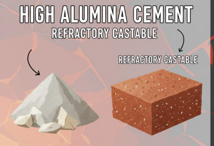 High alumina cement, refractory castable etc.