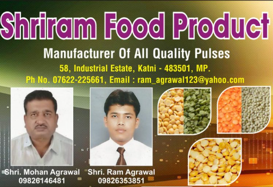 Pulses such as Chana Dal and Masoor Dal