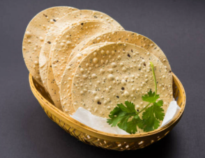  papad, protein, soybean meal, milk protein, burger bun & pastries