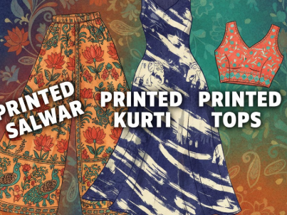  printed salwar, printed kurti & printed tops