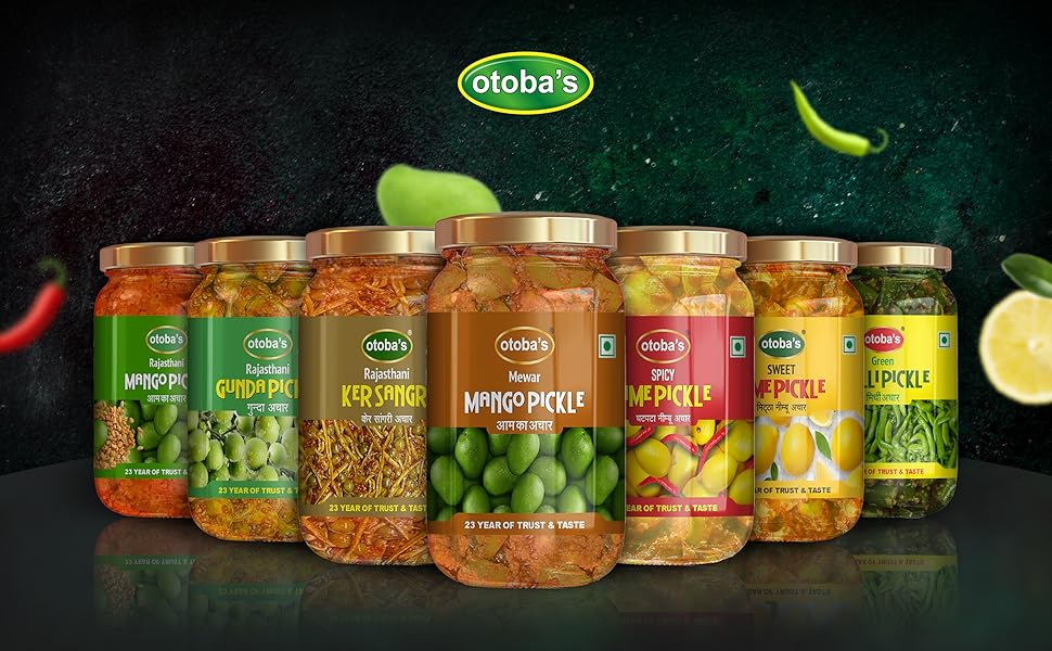 Homemade-style pickles, chutneys, spices, and namkeens, prepared using time-tested recipes
