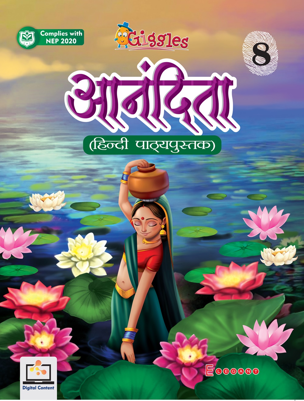 Anandita – Hindi Learning Book for Class 8 | Vyakaran, Pathan-Lekhan & Bhasha Kaushal Vikas | Elegant Publishers