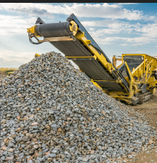 construction aggregates like crushed stone, gravel, pebbles, gitti