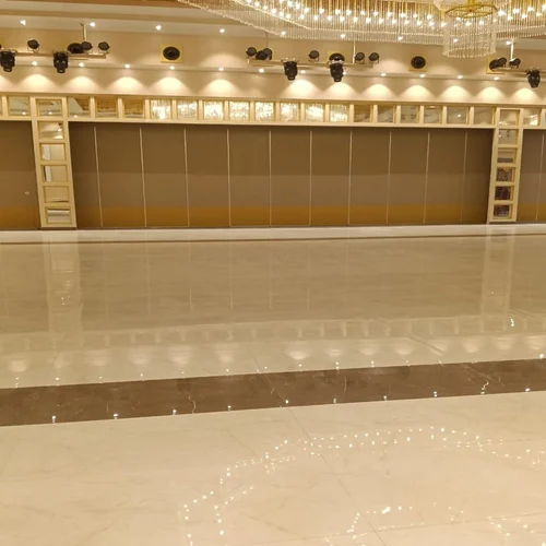 Brown Acoustic Sliding Folding Partition