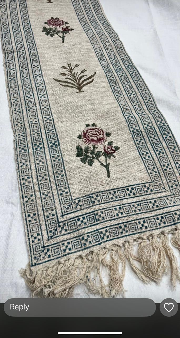 Block print apparel and furnishings