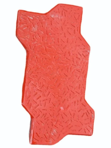250mm Red Zig Zag Paver Block