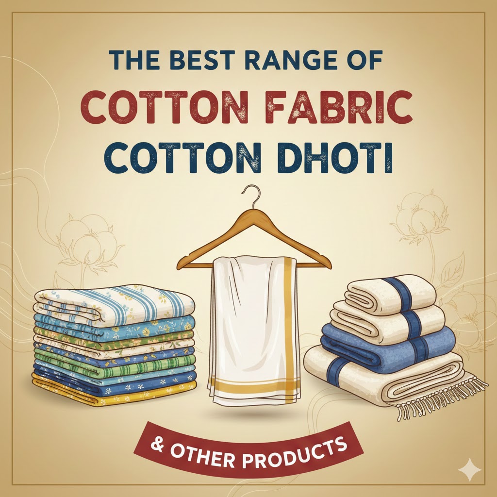 cotton fabric, cotton dhoti & other products