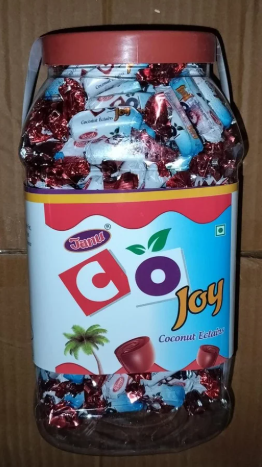 Chocolate Flavoured Toffee,Kaju Butter Roll Toffee,Coco Pop Lollopop,CO Joy Coconut Eclairs Toffee,etc