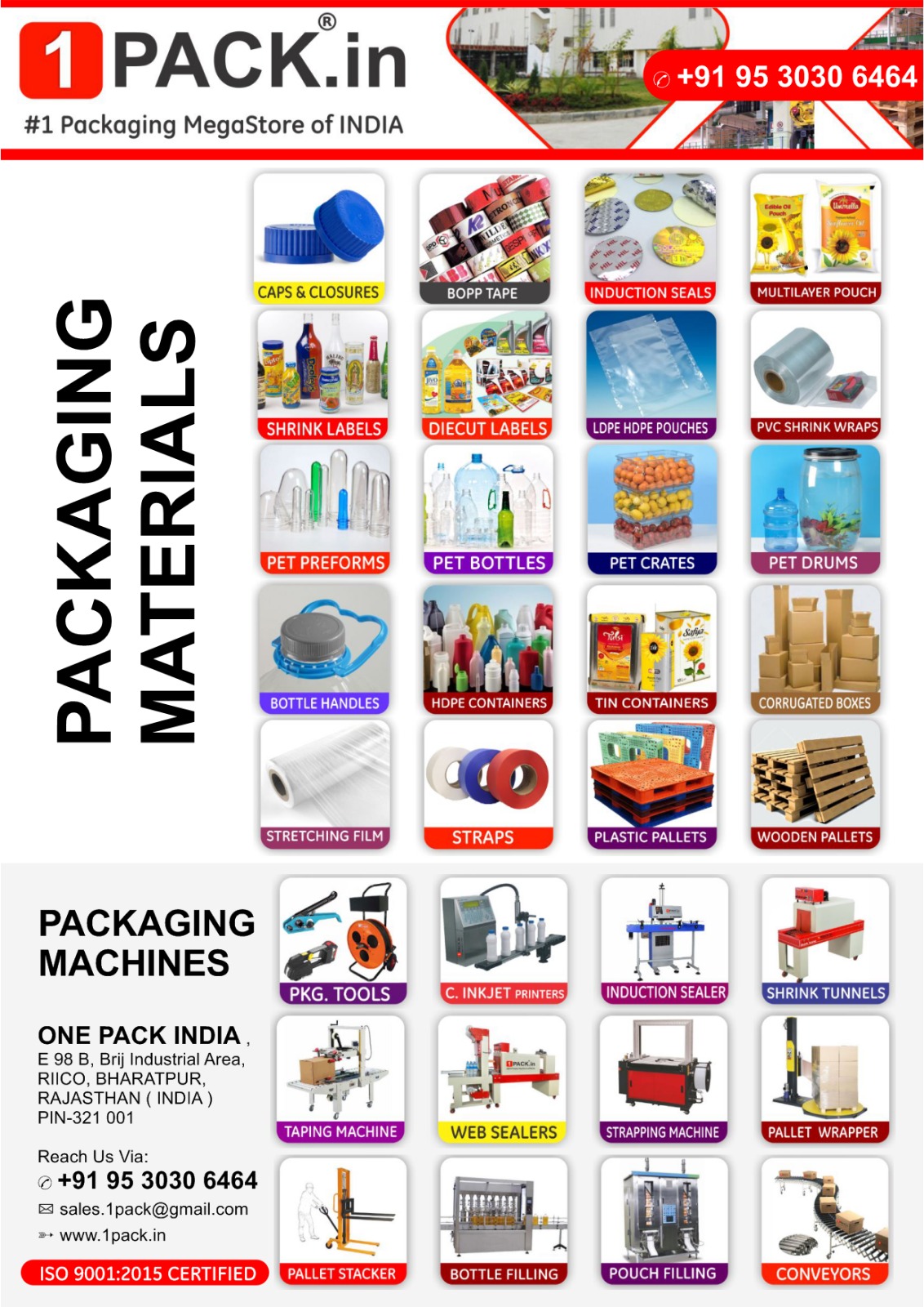 Plastic Packing Materials ( BOPP tapes, plastic film)
