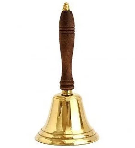 Brass Wooden Hand Bell