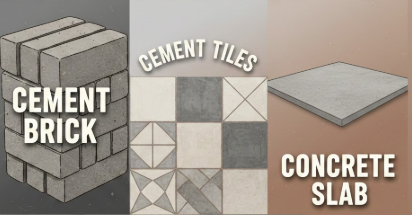  the best range of cement brick, cement tiles & concrete slab