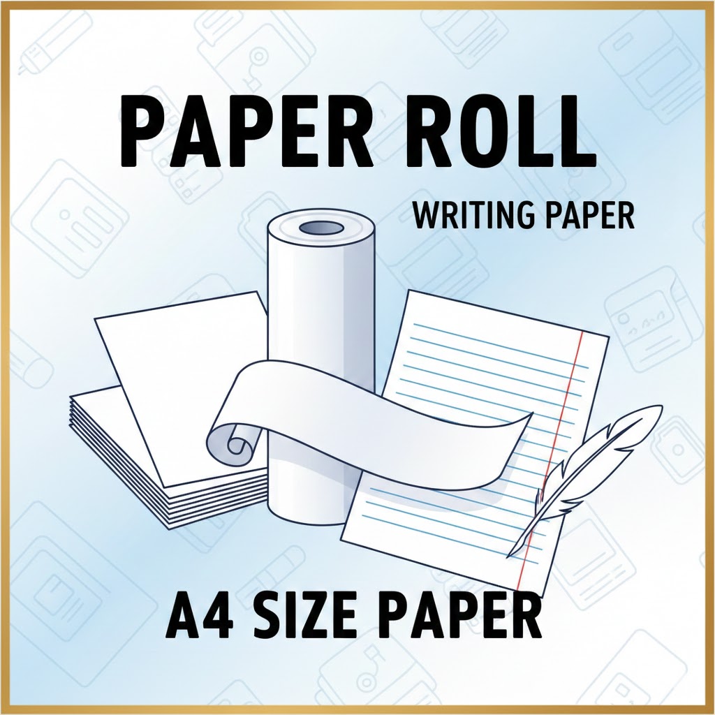  paper roll, writing paper, a4 size paper