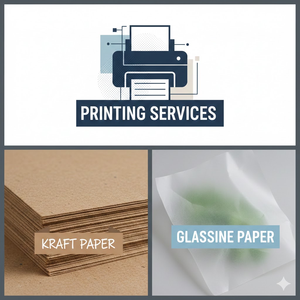 printing services, kraft paper & glassine paper