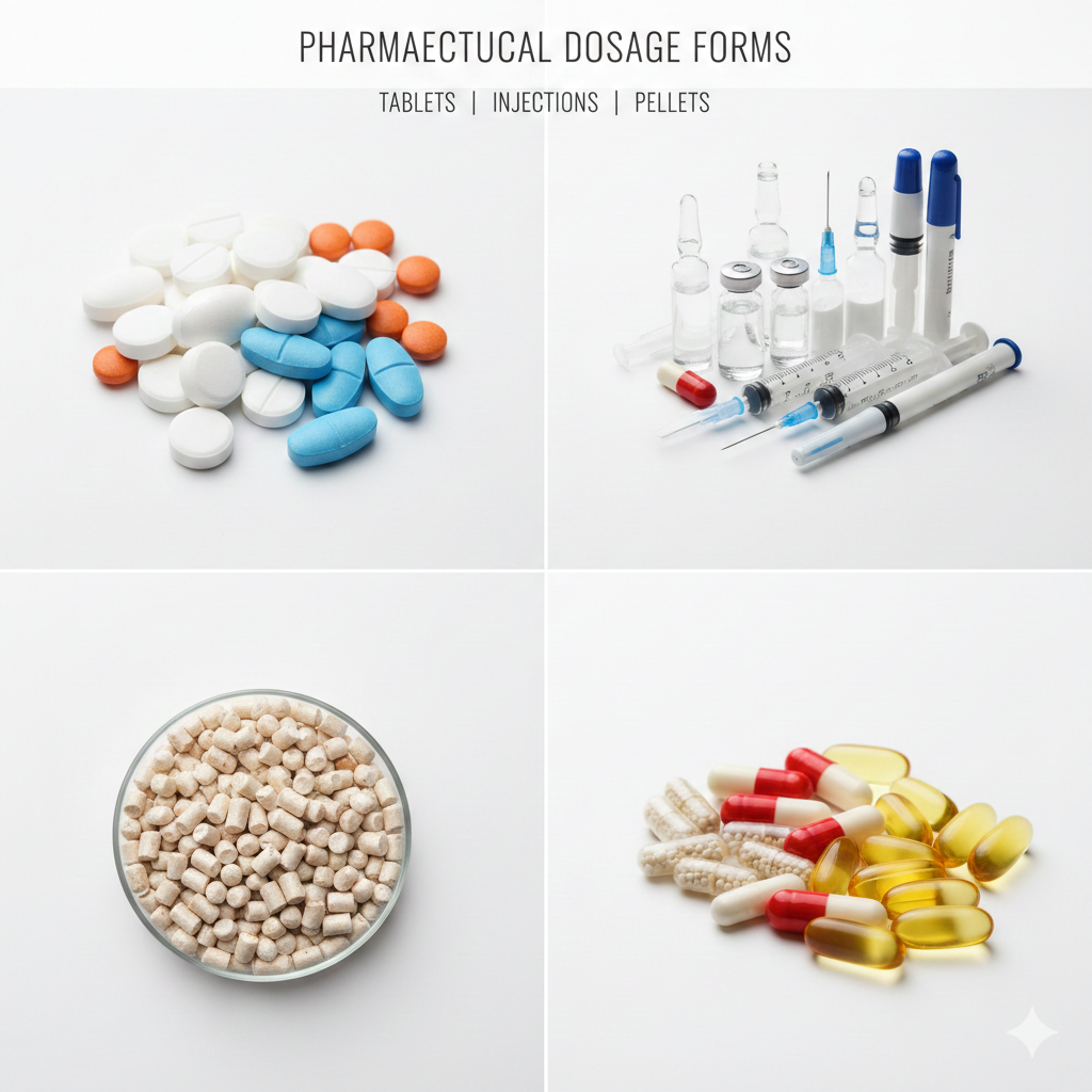 TABLET/CAPSULE/ DRYINJECTION AND PELLETS