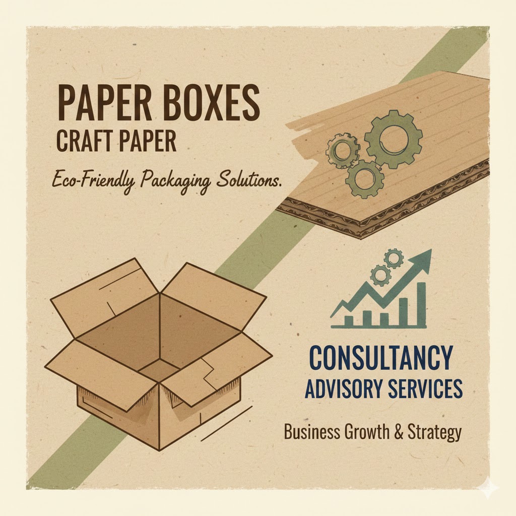 paper box, craft paper, consultancy services, advisory services & corrugated board 