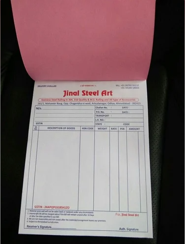 Bill Book Printing