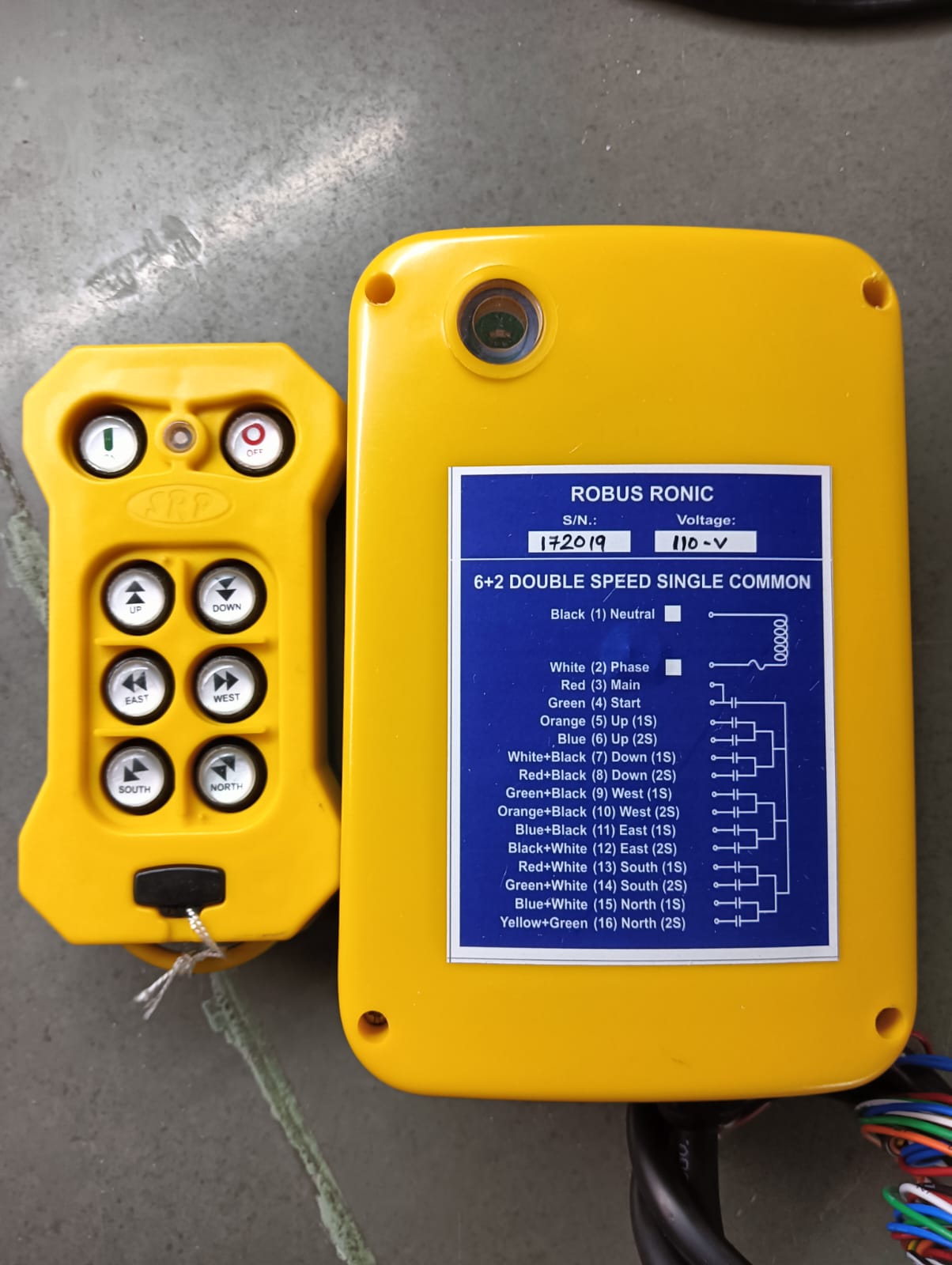 6 way start stop wireless radio remote dual speed 