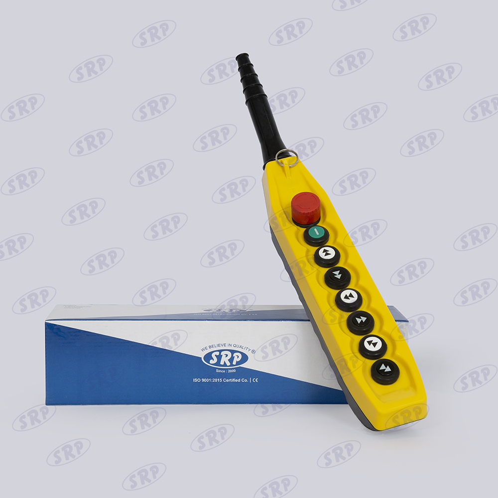 SRP PS-D6B Double Speed 6 Button  2 Emergency and Start Pendant Station
