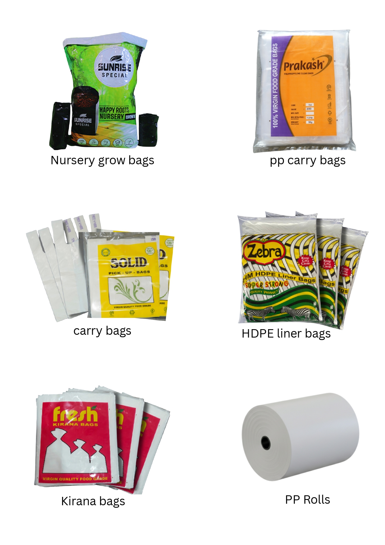 PP & PE Flexible Packaging Films and Bags for Industrial, Agricultural & Retail Use