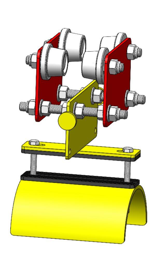 I beam trolley powder coated  medium duty