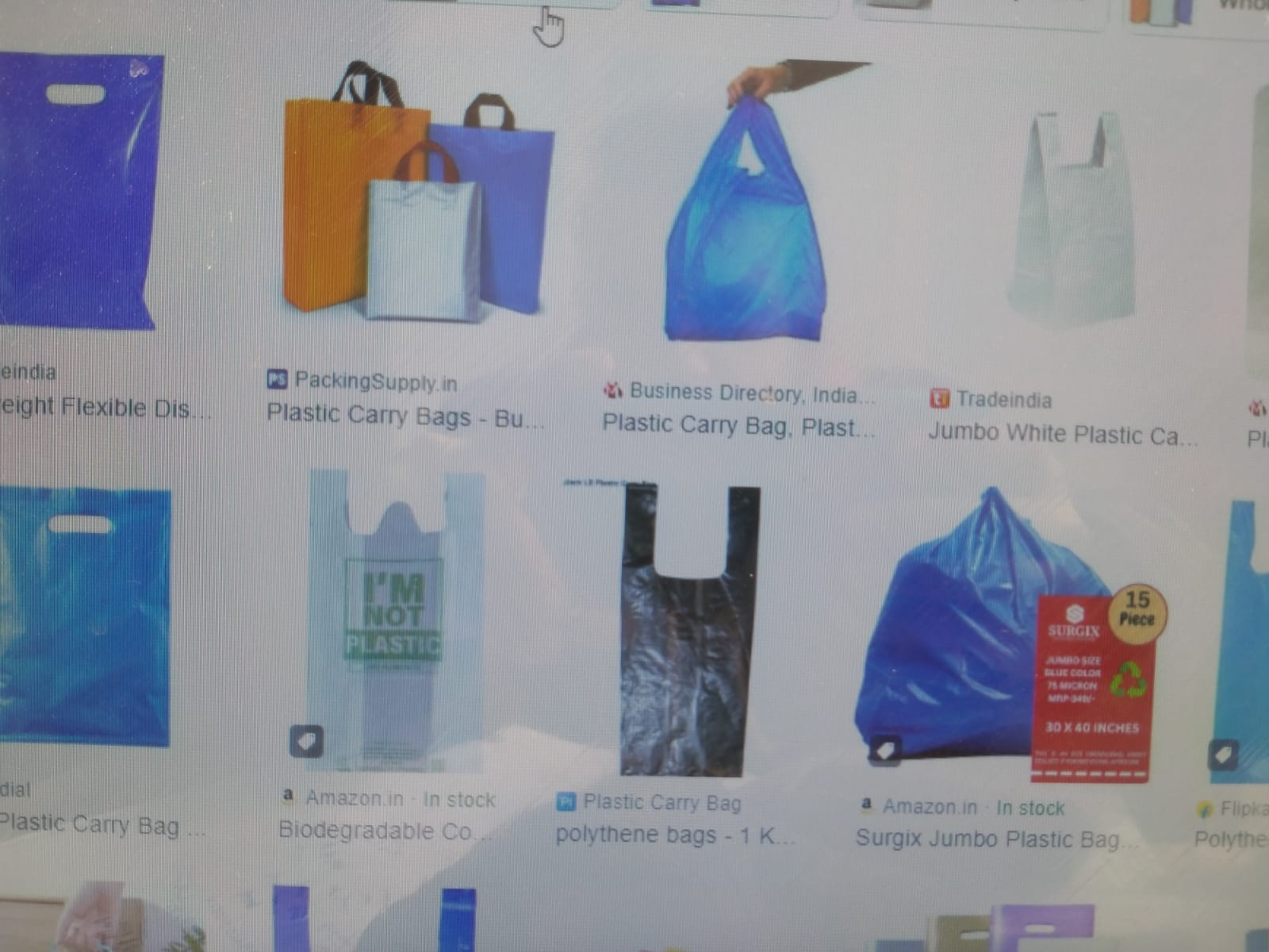 polythene carry bag