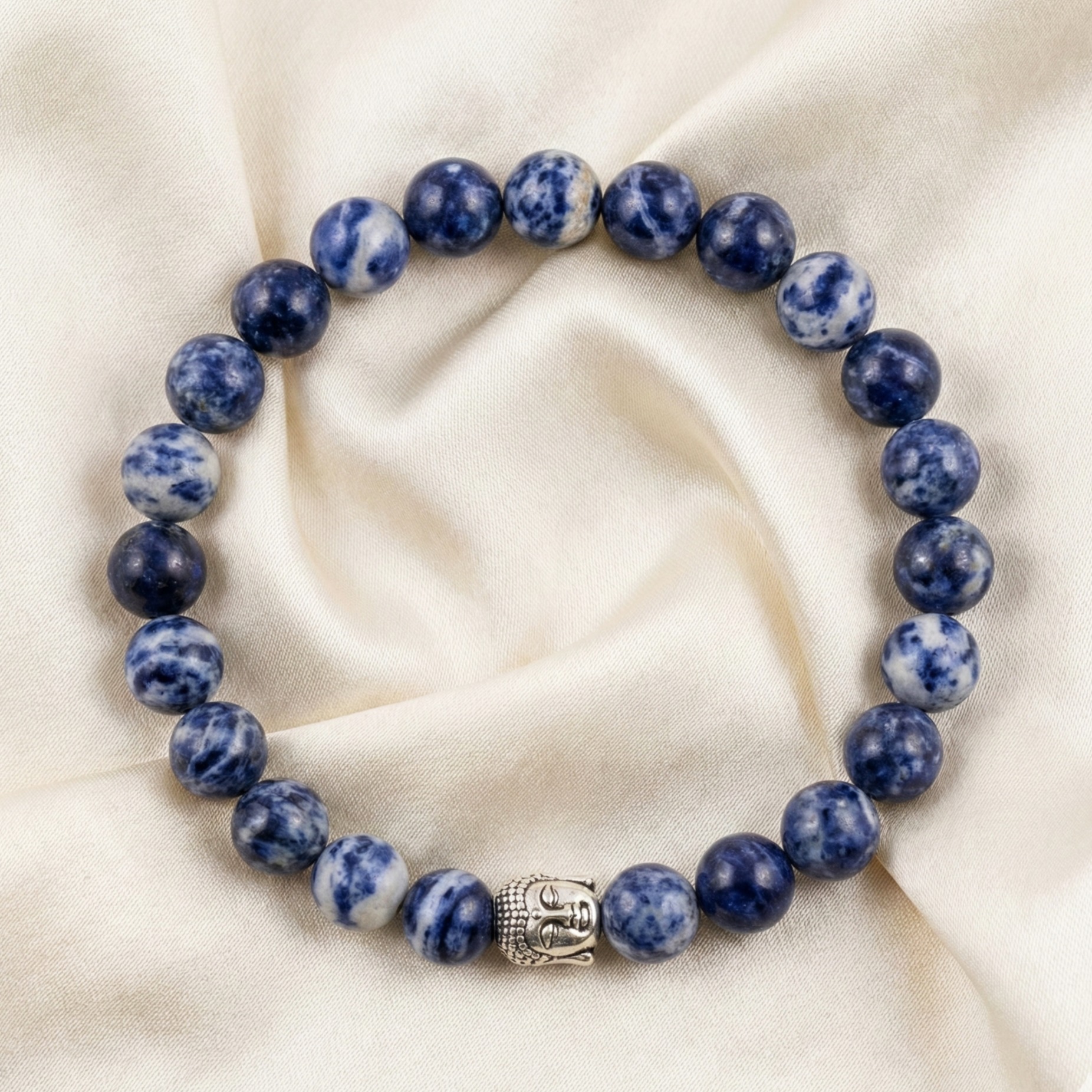 Sodalite Gemstone 8mm Beads Bracelet