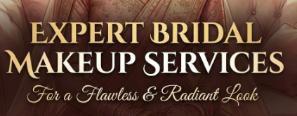 Women beauty parlour offering expert bridal makeup services for a flawless and radiant look.