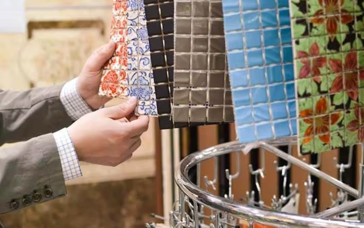 ceramic, porcelain, mosaic, marble, terracotta, wall tiles, bathroom tiles, and hall/bedroom tiles