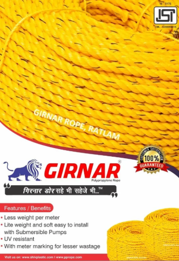 HDPE Rope, PP Ropes, Mono Rope, PP Fibrillated Ropes, etc.