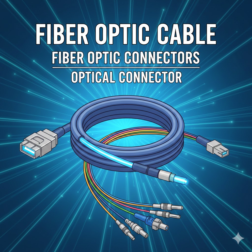 fiber optic cable, fiber optic connectors & optical connector