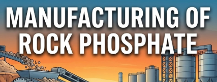 Manufacturing of rock phosphate.