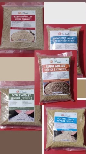 unpolished millets, millet flakes & millet flour and rava
