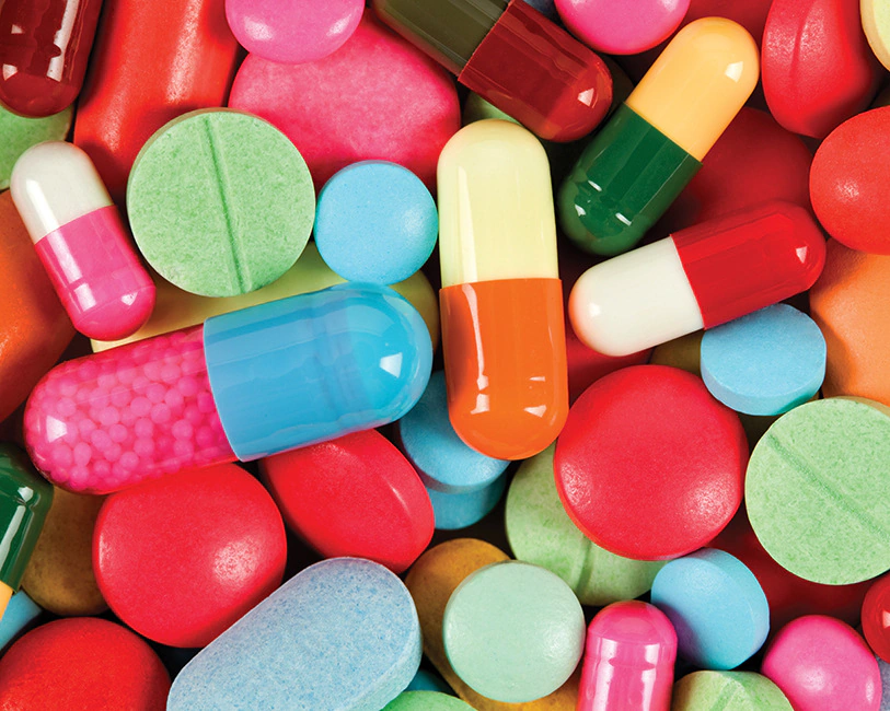 healthcare products- tablets, capsules, dry powder sachets and topical forms