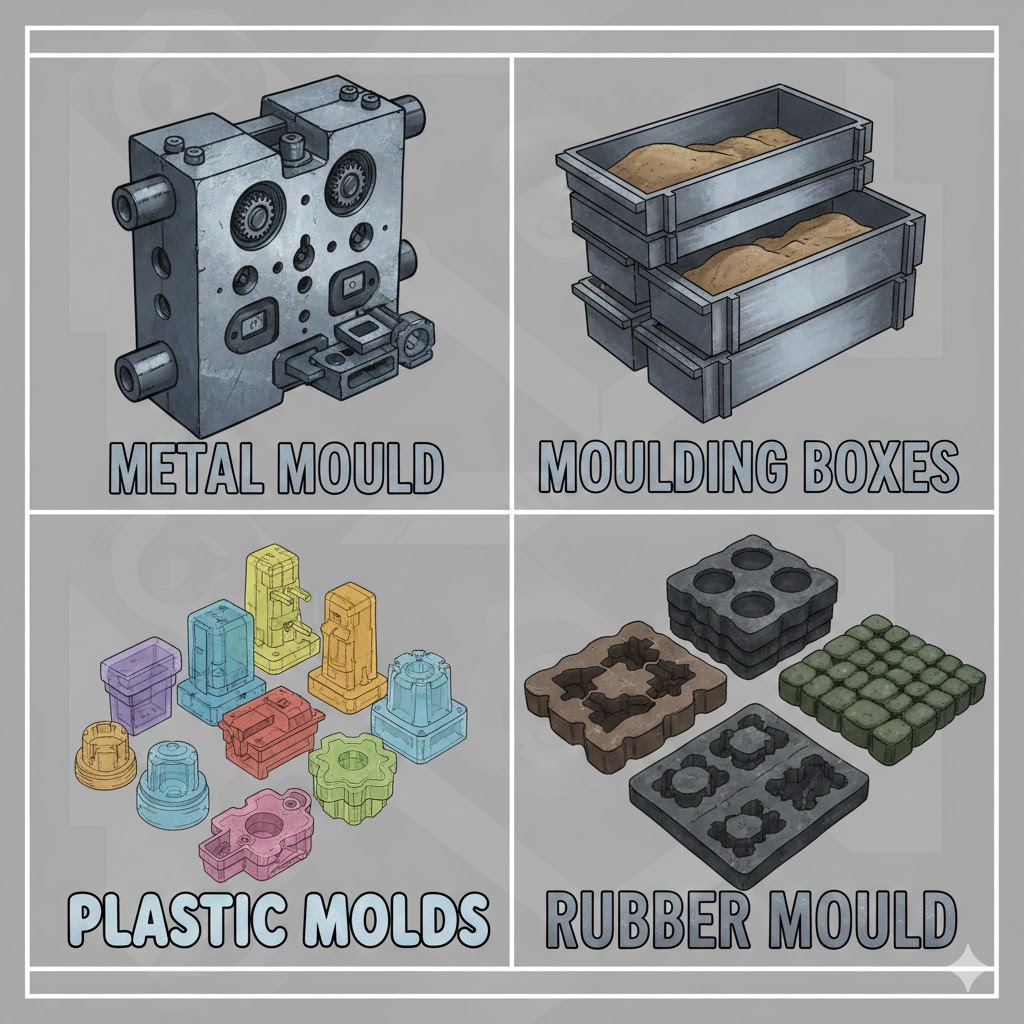 metal mould, moulding boxes, plastic molds & rubber mould 