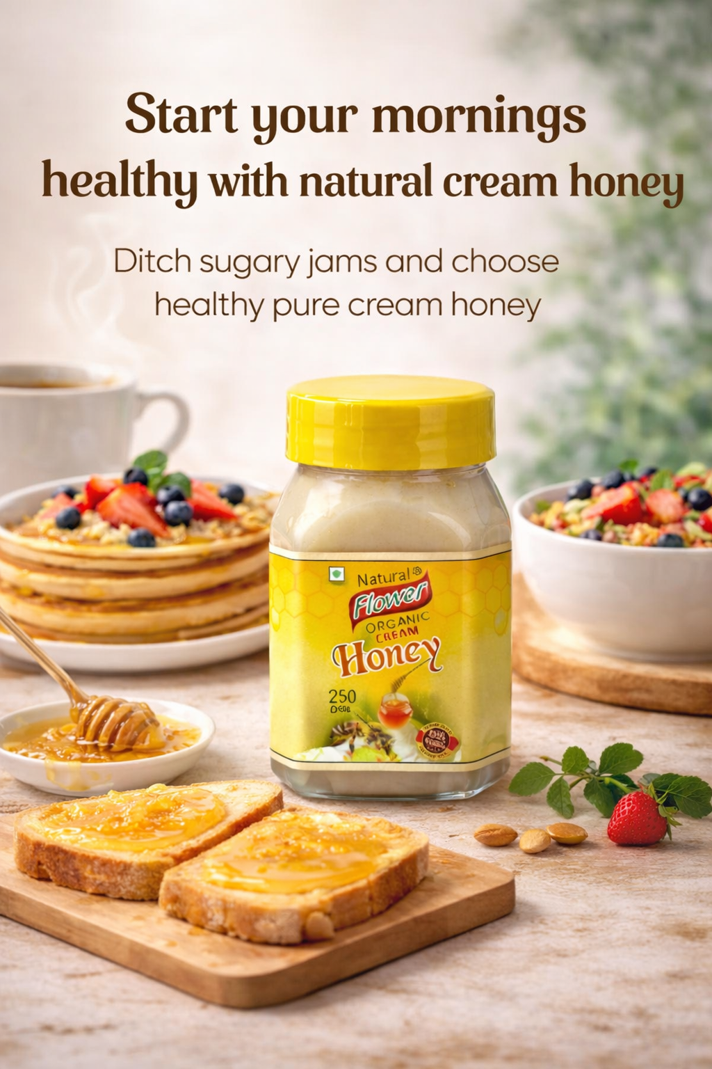 Honey cream ( Natural flower)