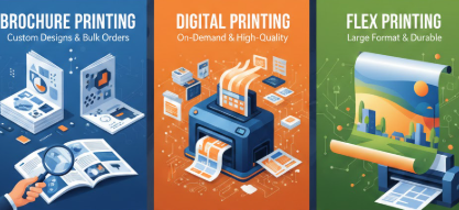 brochure printing service, digital printing service & flex printing service