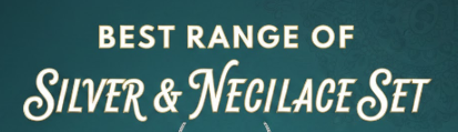 the best range of silver & necklace set