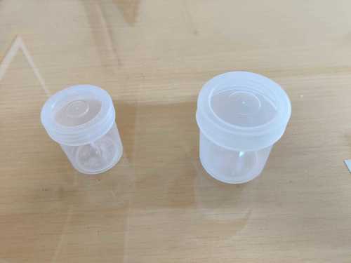 White color plastic camphor jars with a rigid hardness