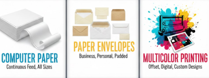 Computer Paper, Paper Envelope and Multicolor printing 