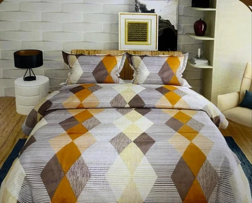 Printed Pure Cotton Double Bed Sheets