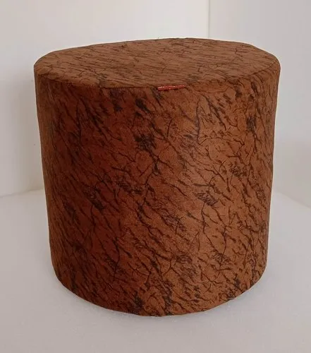 Brown Round Foam Stool
