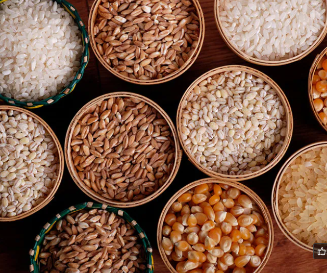  products (like broken rice, basmati rice, rice flour, rice bran oil), flours (wheat flour, gram flour, maida), edible oils etc
