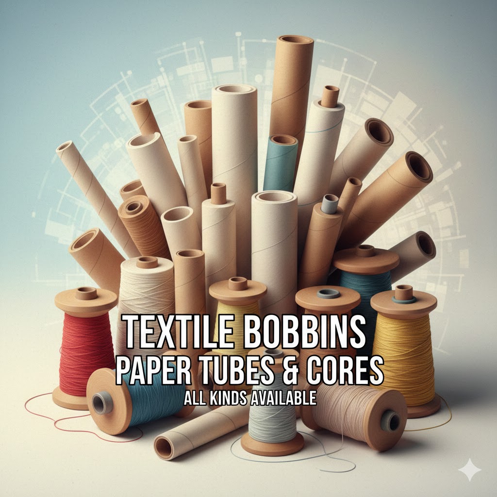all kinds of textile bobbins, paper tubes and paper cores