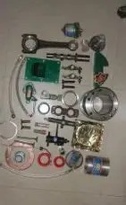 Pipe adapters, m.s.hydraulic hex nipple, hose clamp & silencer