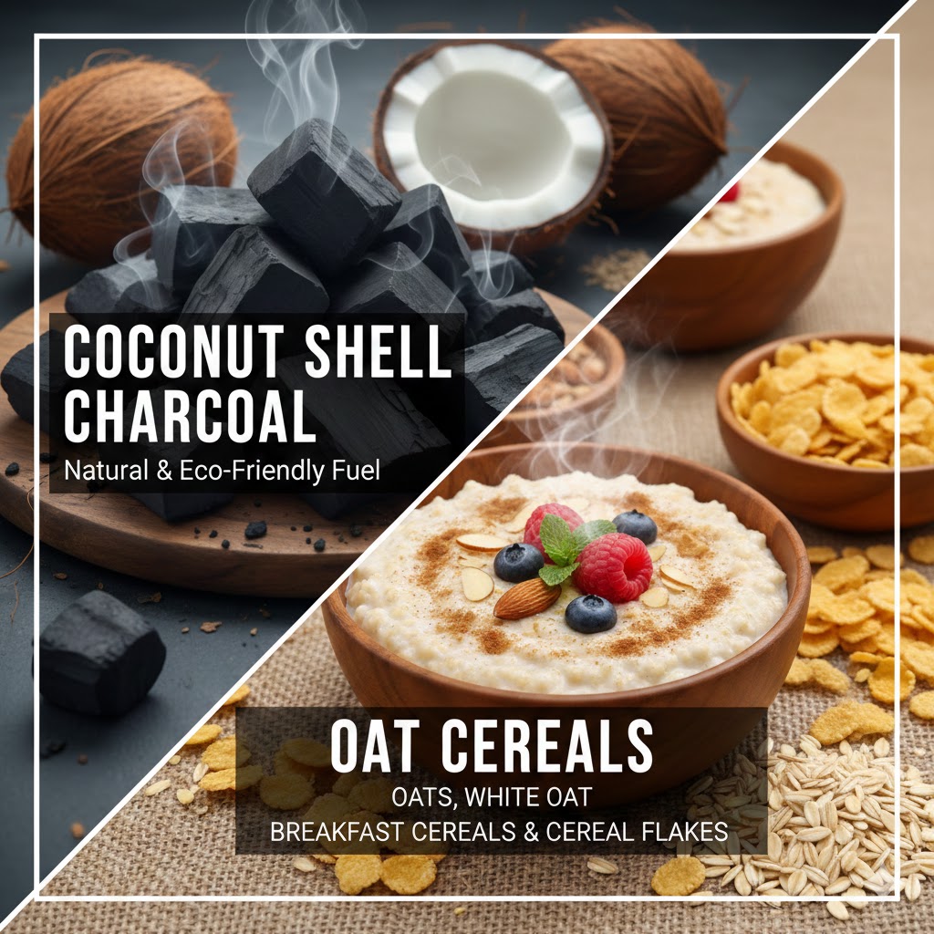  coconut shell charcoal, oat cereals, oats, white oat, breakfast cereals & cereal flak