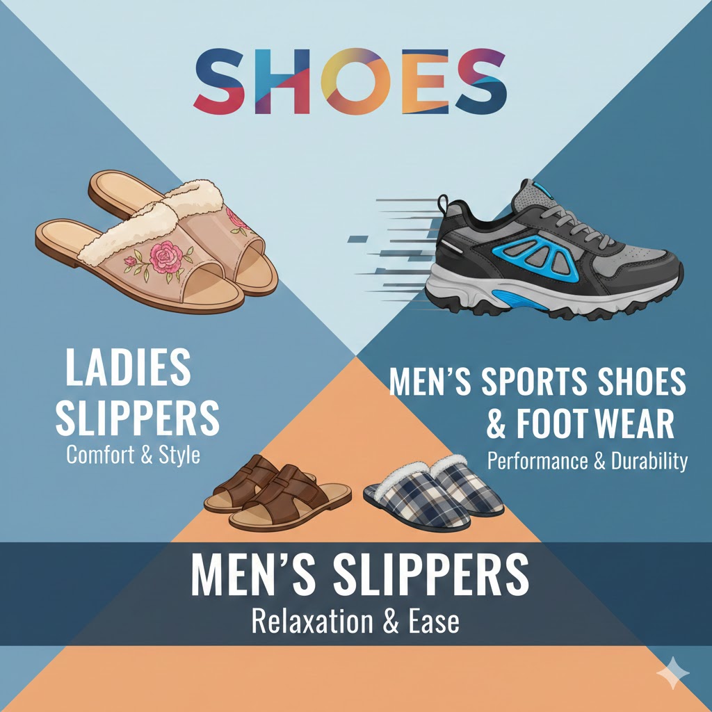  shoes, ladies slippers, mens slippers, mens sports shoes & footwear 