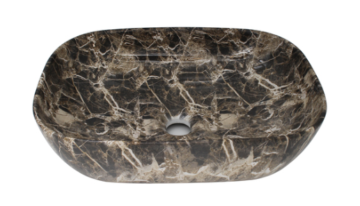 Brown Ceramic Hand Wash Basin