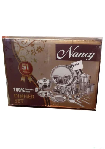 Stainless Steel Dinner Set 51 Pcs